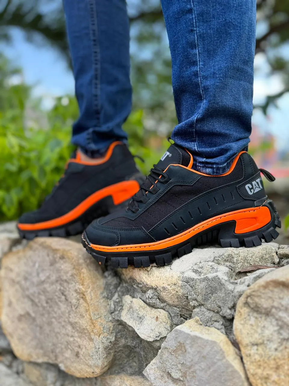 ZAPATILLA CATERPILLAR MALLA NARANJA NEON: Estilo y Comodidad en Cada Paso - ZAPATILLA CATERPILLAR MALLA NARANJA NEON
