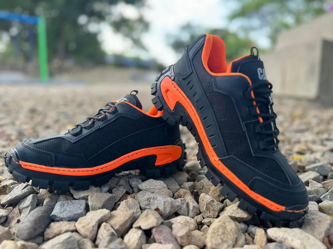 ZAPATILLA CATERPILLAR MALLA NARANJA NEON: Estilo y Comodidad en Cada Paso - ZAPATILLA CATERPILLAR MALLA NARANJA NEON