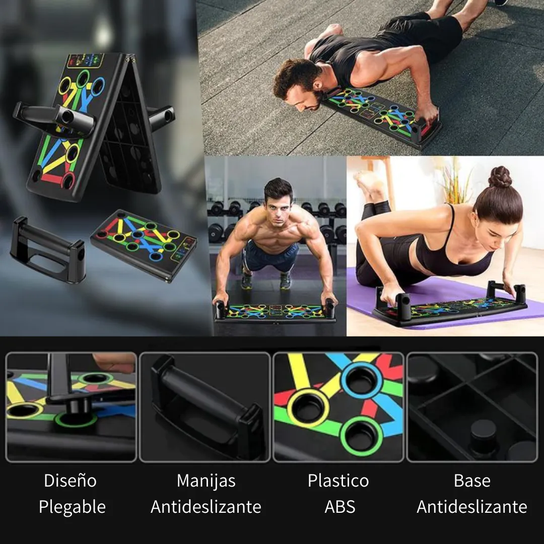 TABLA PUSH CON ELASTICOS: ¡Mejora tus Flexiones y Alcanza tu Meta Fitness! - TABLA PUSH CON ELASTICOS