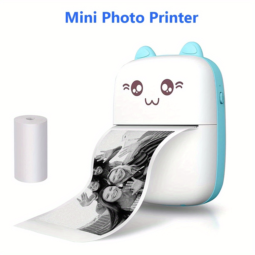 Mini Impresora + Cinco Rollos: Imprime Stickers y Crea en Cualquier Lugar
