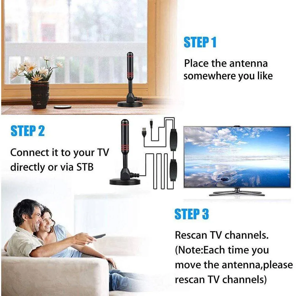 ANTENA TDT 3 METROS Y 36 DECIBELES: ¡Disfruta de TV Gratis en Alta Definición! - ANTENA TDT 3 METROS Y 36 DECIBELES
