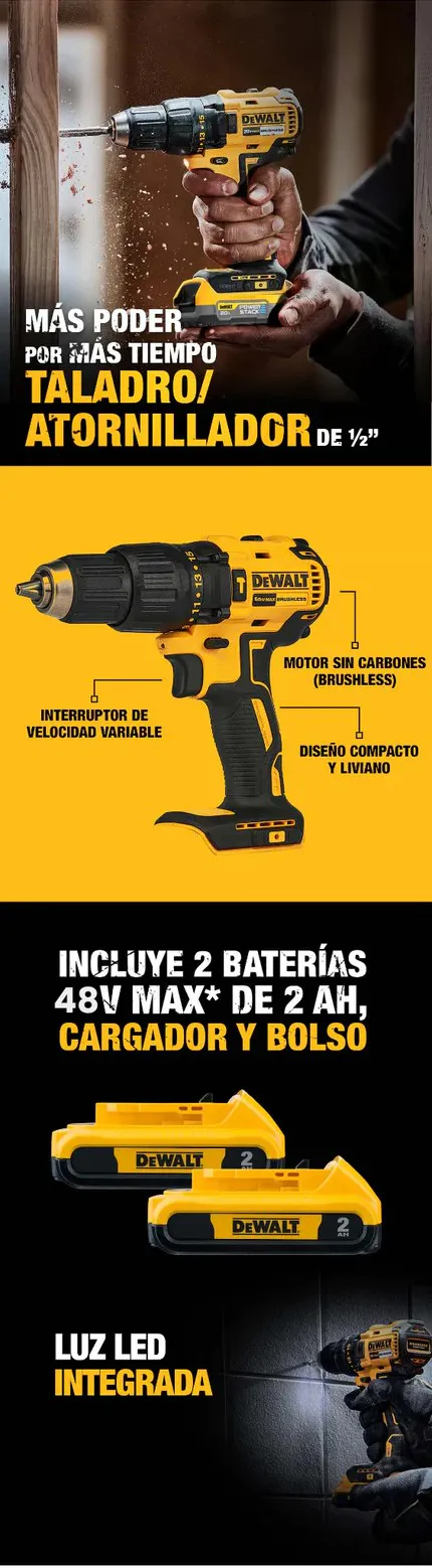 Presentamos el Combo Taladro DeWalt 24v