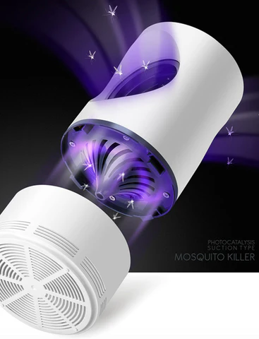 Lámpara LED Eléctrica Mata Mosquitos Zan: Duerme Tranquilo y Libre de Picaduras