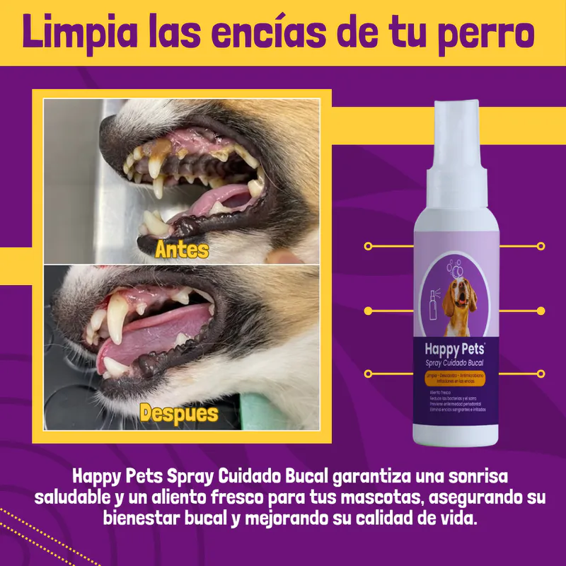HAPPY PETS ENJUEGUE BUCAL MASCOTAS