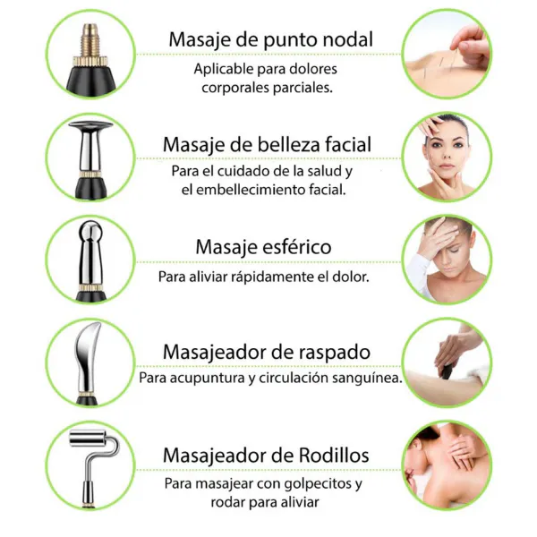 Lápiz Electrónico de Acupuntura 3 En 1: Tu Aliado Para el Bienestar - Lápiz Electrónico De Acupuntura 4 Cabeza