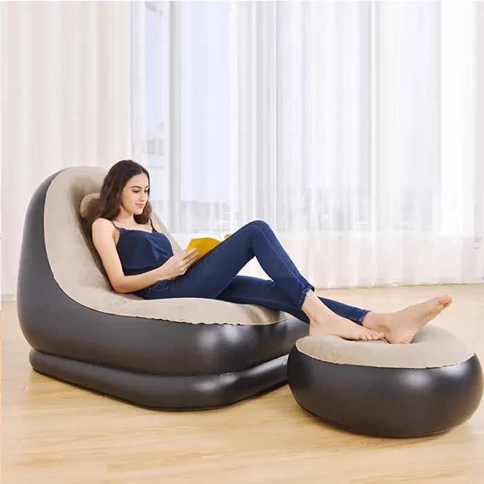Sillón Inflable Comfort, Puff Comodo: ¡Relájate en Estilo! - Sillón Inflable Comfort, Puff Comodo