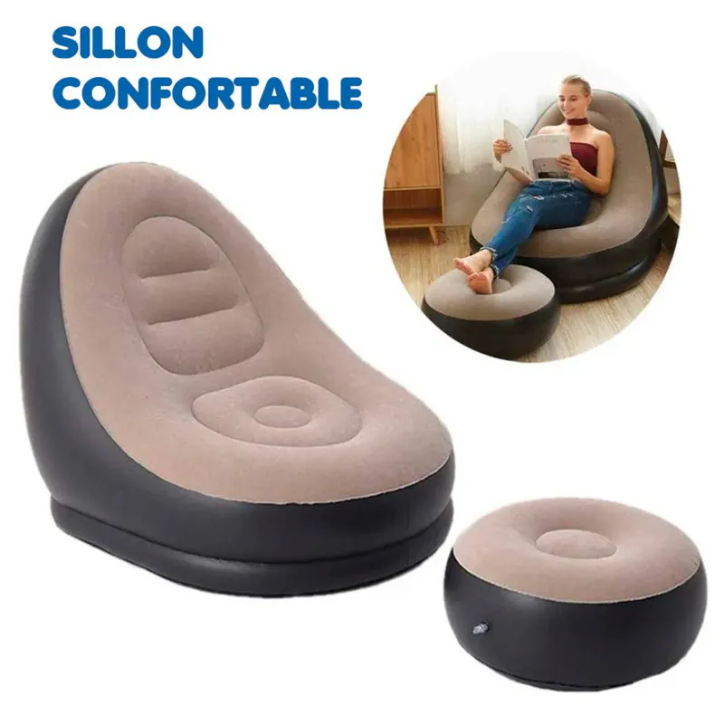 Sillón Inflable Comfort, Puff Comodo: ¡Relájate en Estilo!