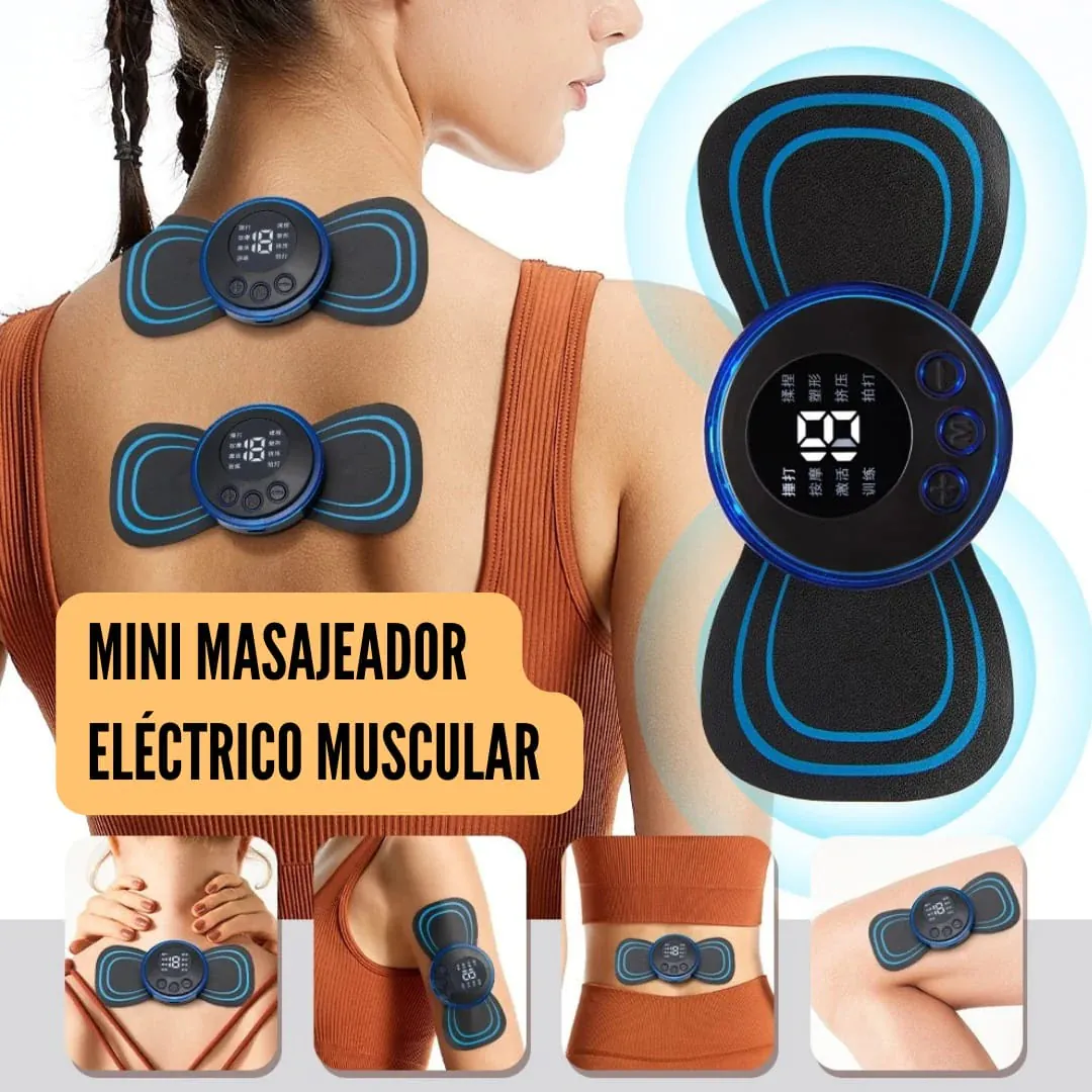 Mini Parche Masajeador Eléctrico Corporal: Alivio Instantáneo para tu Bienestar - Mini Parche Masajeador Electrico Corpora