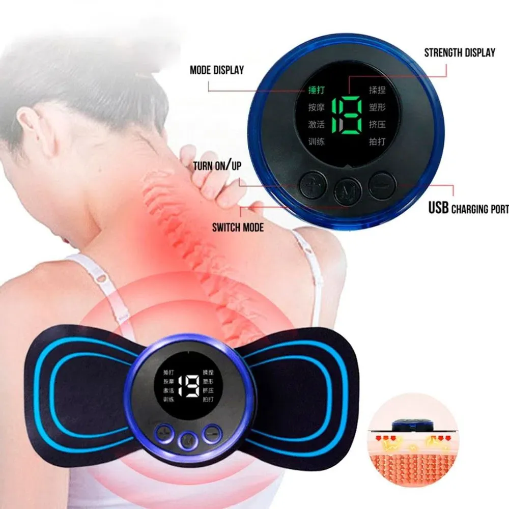 Mini Parche Masajeador Eléctrico Corporal: Alivio Instantáneo para tu Bienestar - Mini Parche Masajeador Electrico Corpora