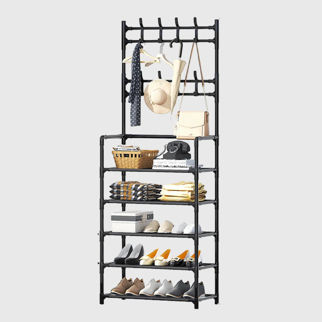 Zapatero Perchero de 4 Niveles: ¡Organiza tu hogar con estilo! - Zapatero Perchero  4 Niveles