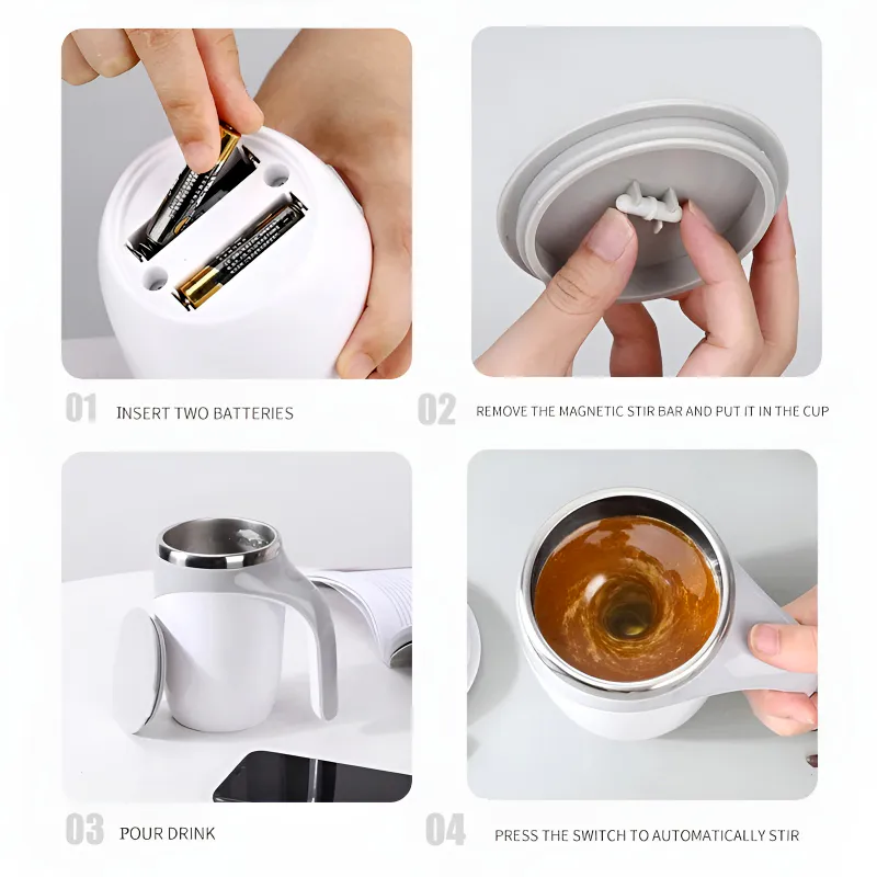 Taza Mezcladora de Bebidas: ¡Tu Bebida Perfecta en un Clic! - Taza  Mug Mezcladora de Bebidas
