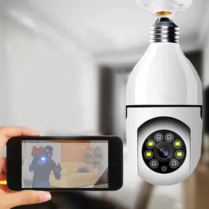 Cámara Bombillo de Seguridad 360°: Vigilancia Total para tu Hogar - Camara bombillo de seguridad 360°
