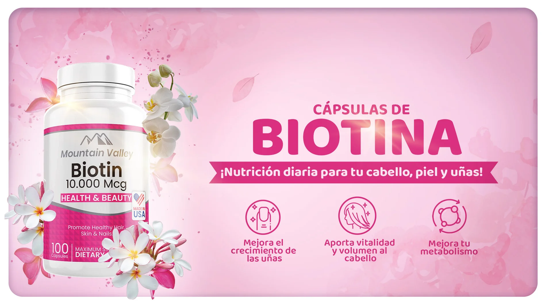 Biotina: El Secreto para un Cabello Más Fuerte y Saludable