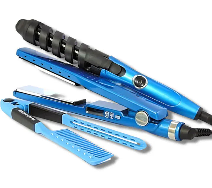 Combo Plancha, Rizador y Peine: Tu Trio Perfecto para un Cabello Impecable - Combo Plancha + Rizador + Peine