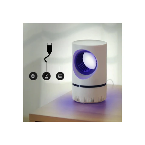 Lampara Mata Zancudos Blanca: Duerme Tranquilo Sin Mosquitos