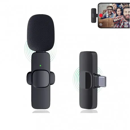 Micrófono Inalámbrico de Solapa K9: Captura Audio Profesional para Tus Videos