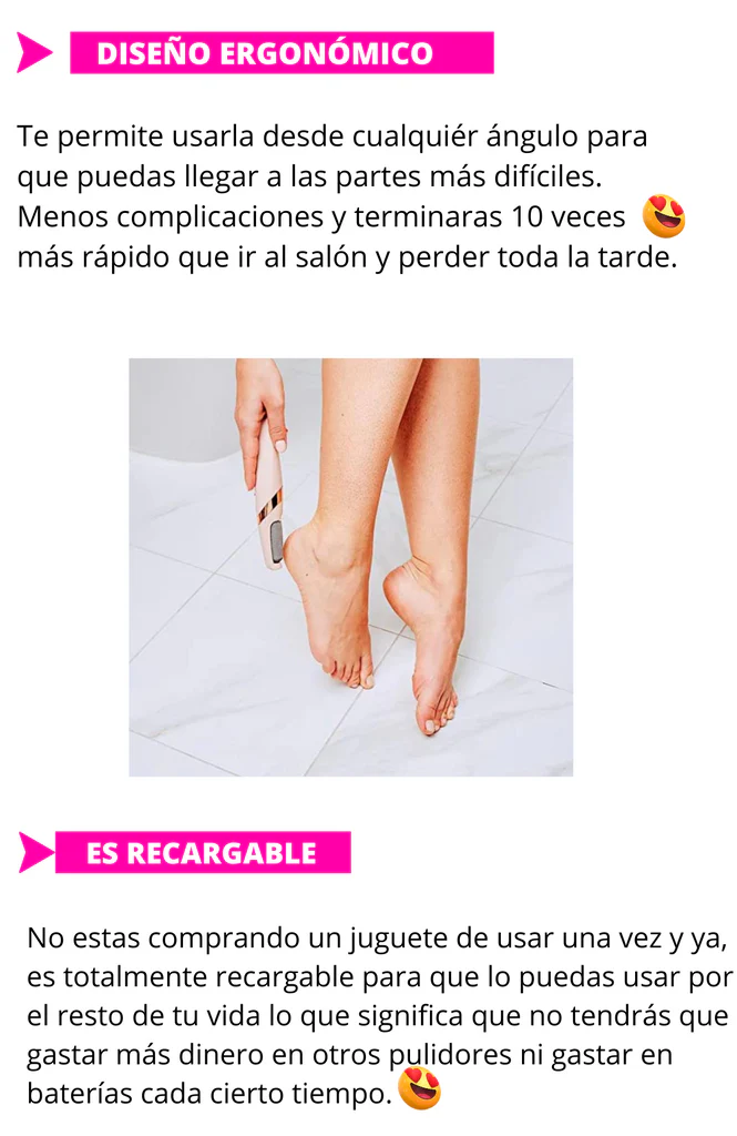 Removedor de Callos Recargable: ¡Dile Adiós a los Pies Ásperos!