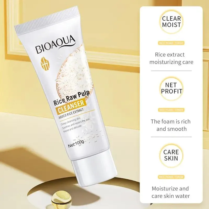 Cómo Usar Bioaqua Rice Raw Pulp Cleanser