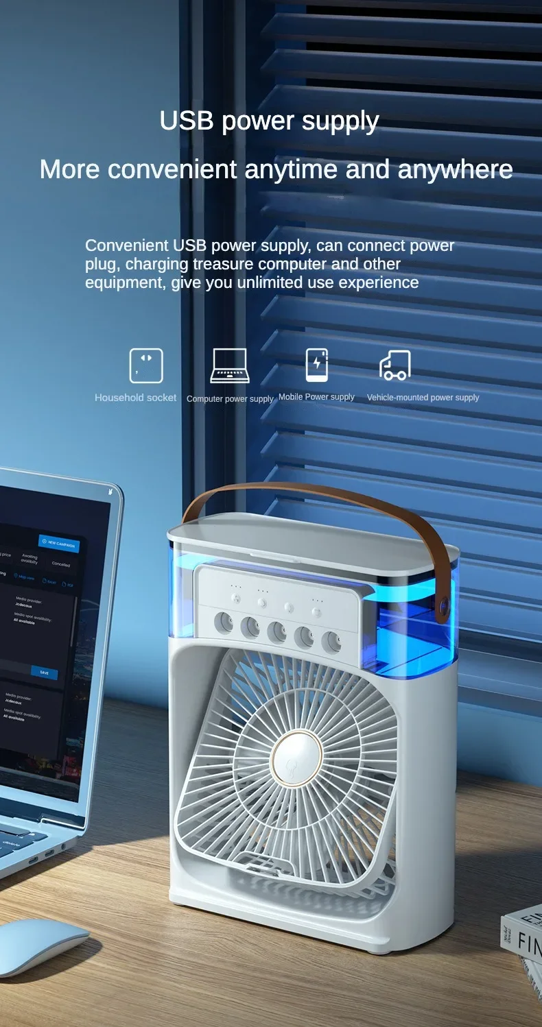 VENTILADOR HUMIDIFICADOR CON AGUA VP-002