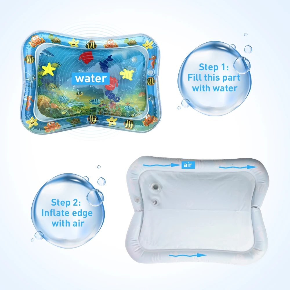 Colchoneta Tapete De Agua Inflable Bebés: ¡Diversión y Desarrollo para Tu Bebé!