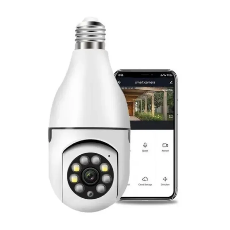 Cámara Bombillo de Seguridad 360°: ¡Vigila tu Hogar desde Cualquier Lugar! - Camara bombillo de seguridad 360°