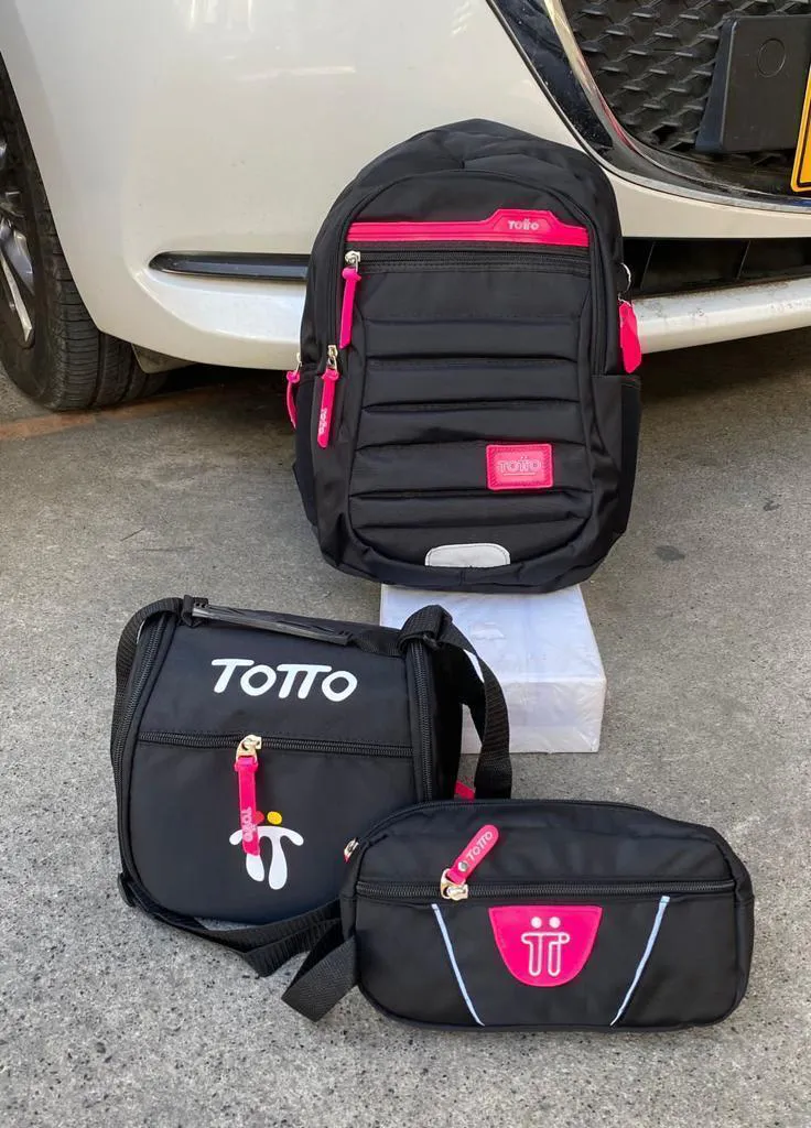 MORRAL TOTTO  CARTUCHERA Y LONCHERA: ¡El Combo Perfecto para tu Día a Día! - MORRAL TOTTO  CARTUCHERA Y LONCHERA