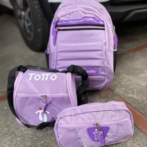 MORRAL TOTTO  CARTUCHERA Y LONCHERA: ¡El Combo Perfecto para tu Día a Día! - MORRAL TOTTO  CARTUCHERA Y LONCHERA