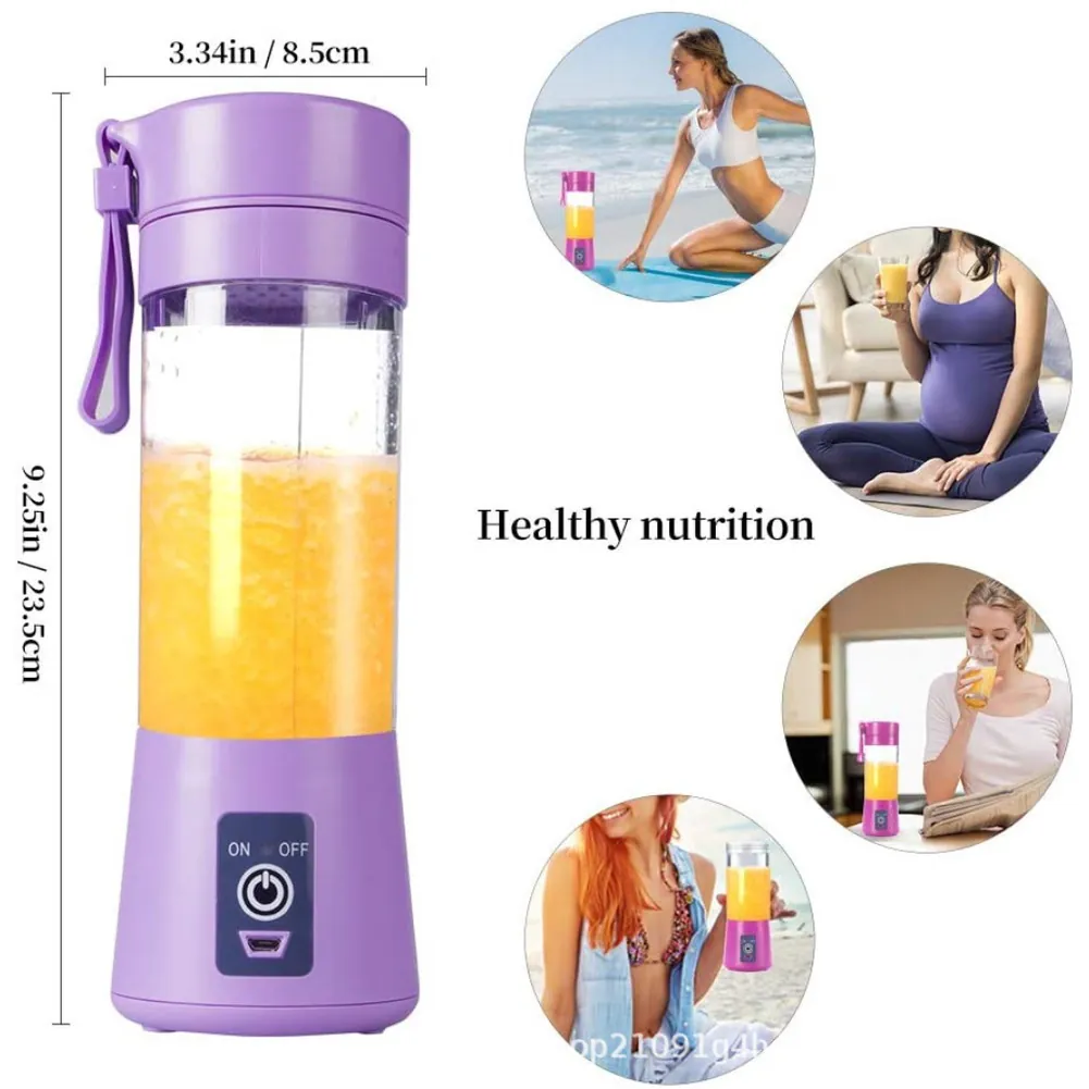 Termo Licuadora Portátil: ¡Tu Compañera Ideal para una Vida Saludable! - Termo Licuadora Portátil 6 Cuchillas rec
