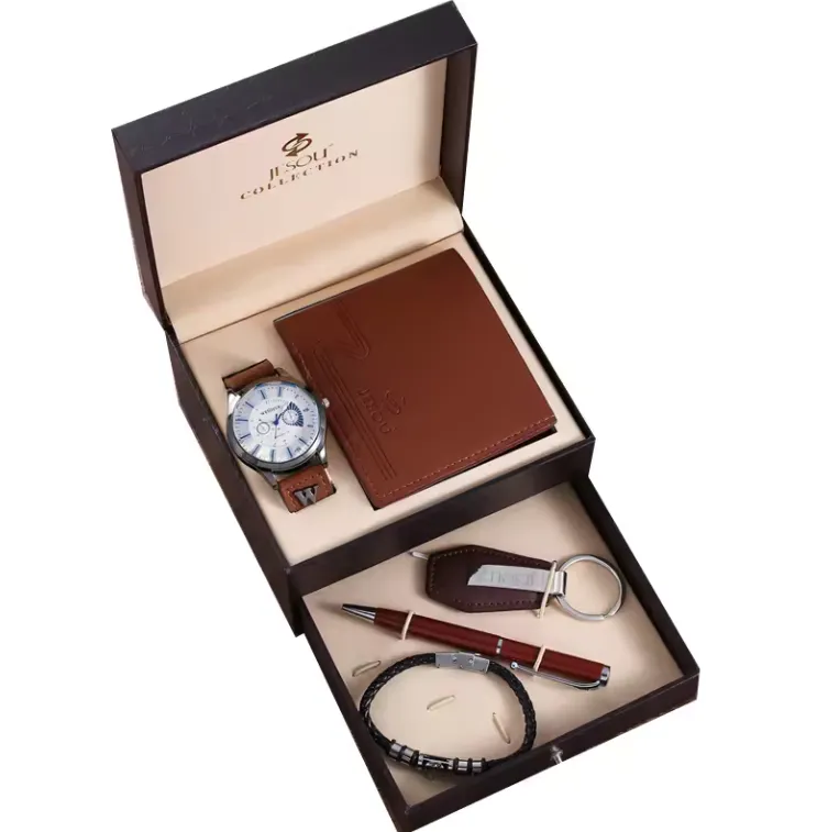 Trio Vélez: El Conjunto Perfecto para el Hombre Moderno - Trio Velez Correa Billetera Reloj Caja