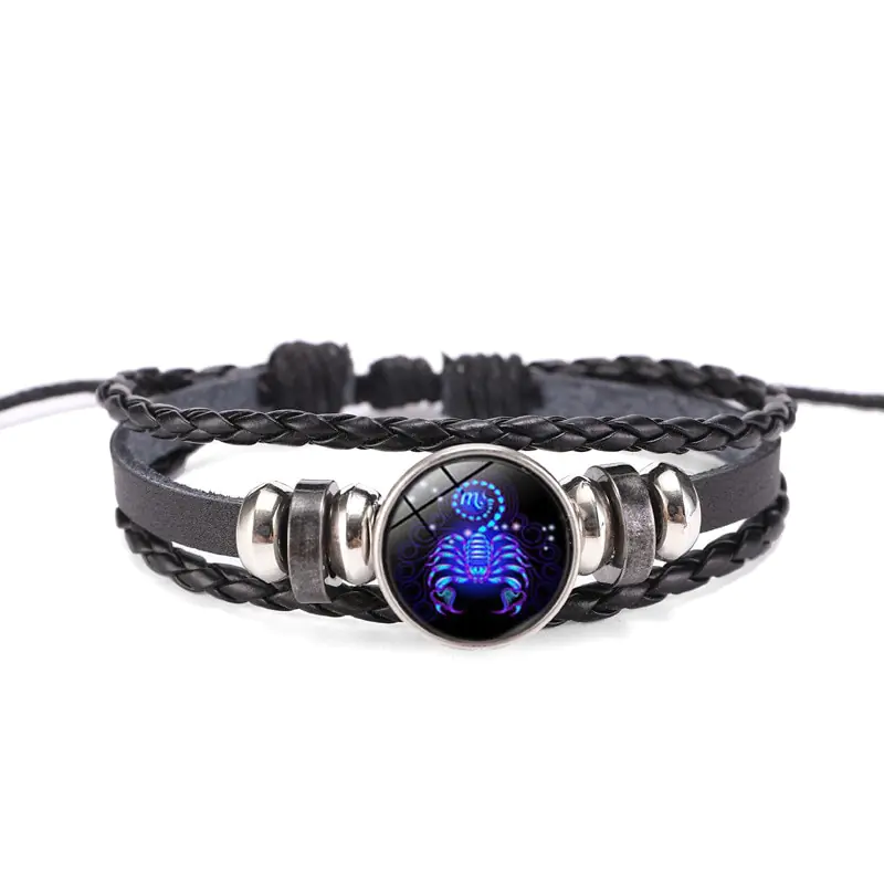 Pulsera de Constelaciones Zodiacales Luminosa: Un Toque Celestial a Tu Estilo - Pulcera de nudos con detalle crustaceo