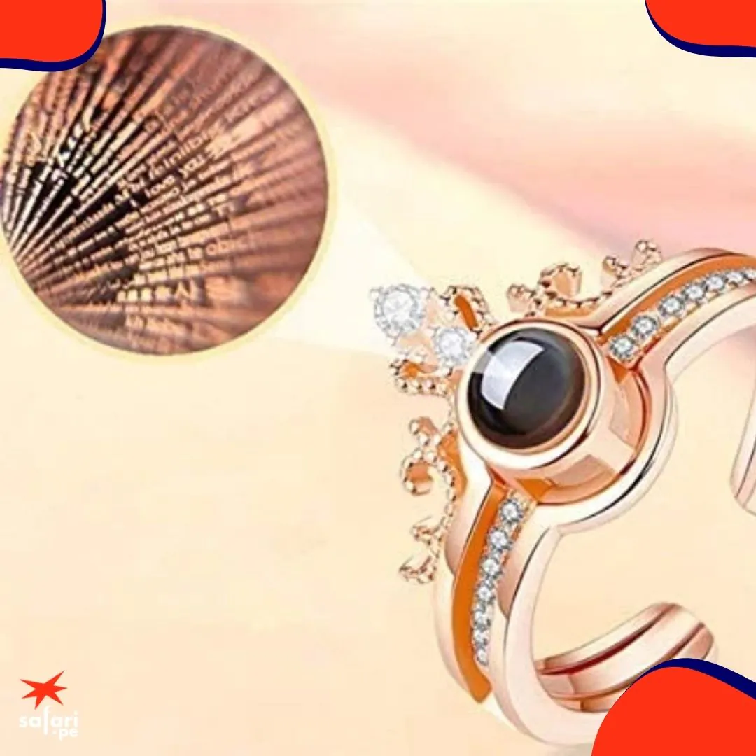 COMBO Te Amo 100Idiomas COLLAR+ANILLO DP