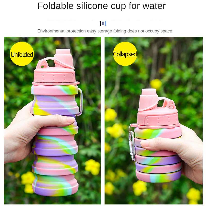 BOTELLA DE AGUA PLEGABLE EN SILICONA: ¡La solución perfecta para la hidratación en movimiento! - BOTELLA DE AGUA PLEGABLE EN SILICONA