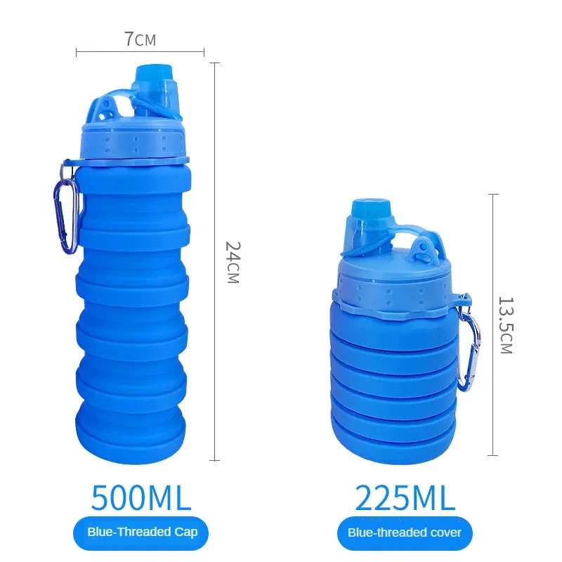 BOTELLA DE AGUA PLEGABLE EN SILICONA: ¡La solución perfecta para la hidratación en movimiento! - BOTELLA DE AGUA PLEGABLE EN SILICONA