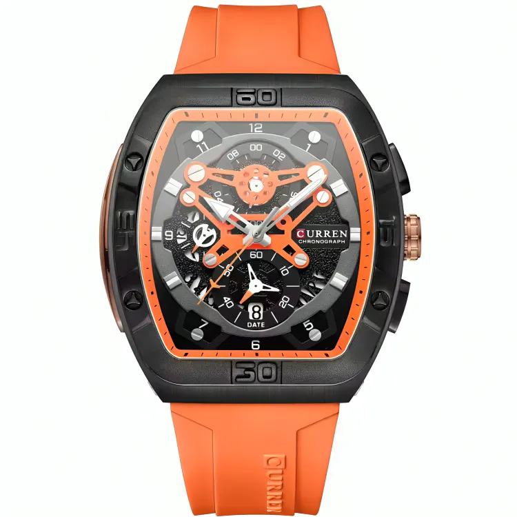 Reloj Curren 8443: Estilo y Funcionalidad en tu Muñeca - Reloj Curren 8443 Silicona