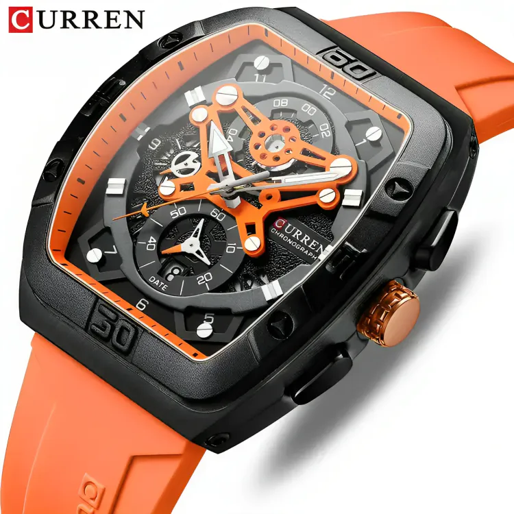 Reloj Curren 8443: Estilo y Funcionalidad en tu Muñeca - Reloj Curren 8443 Silicona