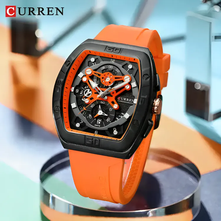 Reloj Curren 8443: Estilo y Funcionalidad en tu Muñeca - Reloj Curren 8443 Silicona