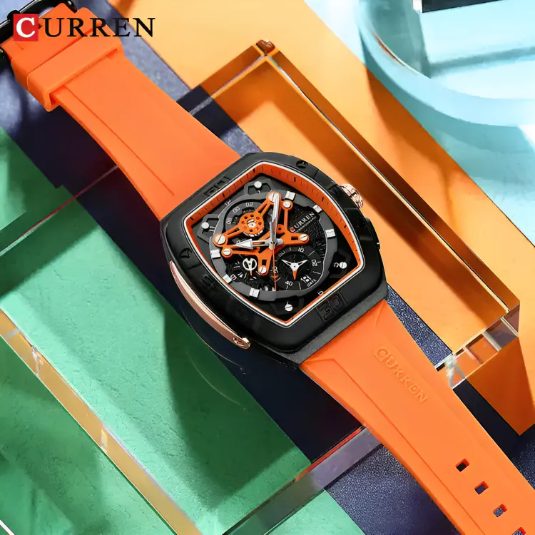 Reloj Curren 8443: Estilo y Funcionalidad en tu Muñeca - Reloj Curren 8443 Silicona