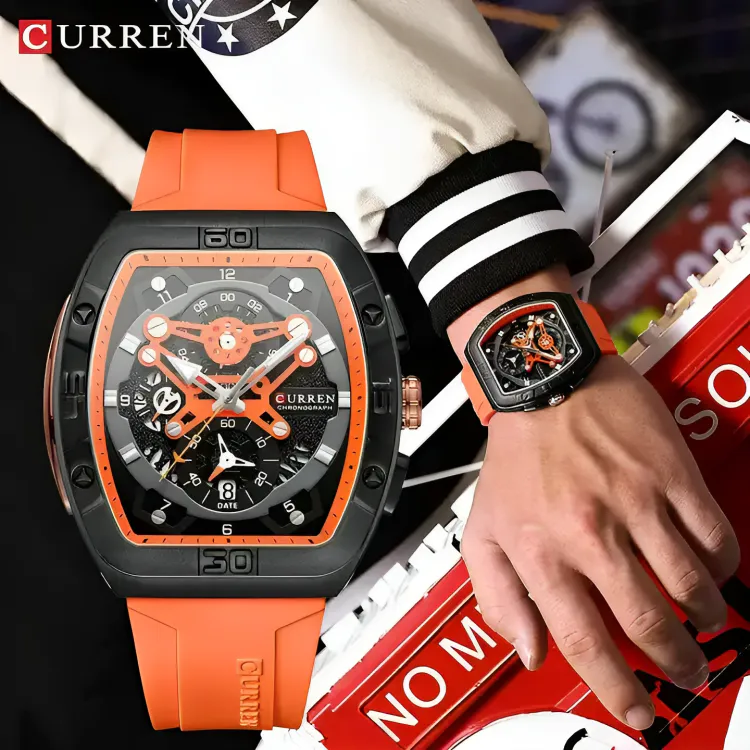 Reloj Curren 8443: Estilo y Funcionalidad en tu Muñeca - Reloj Curren 8443 Silicona